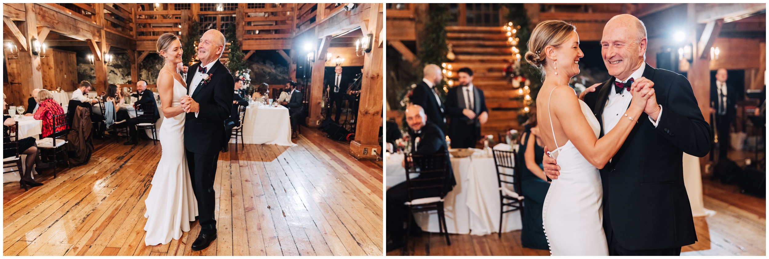 bride dances with father at red lion inn cohasett ma
